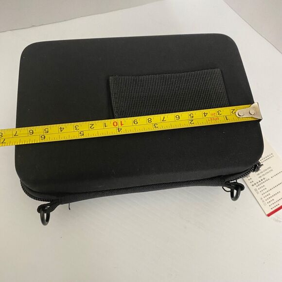 Black Hard Carry Case Pouch Bag Zipper Pouch 2.5" HDD GPS Garmin Nuvi Portable - Picture 3 of 6